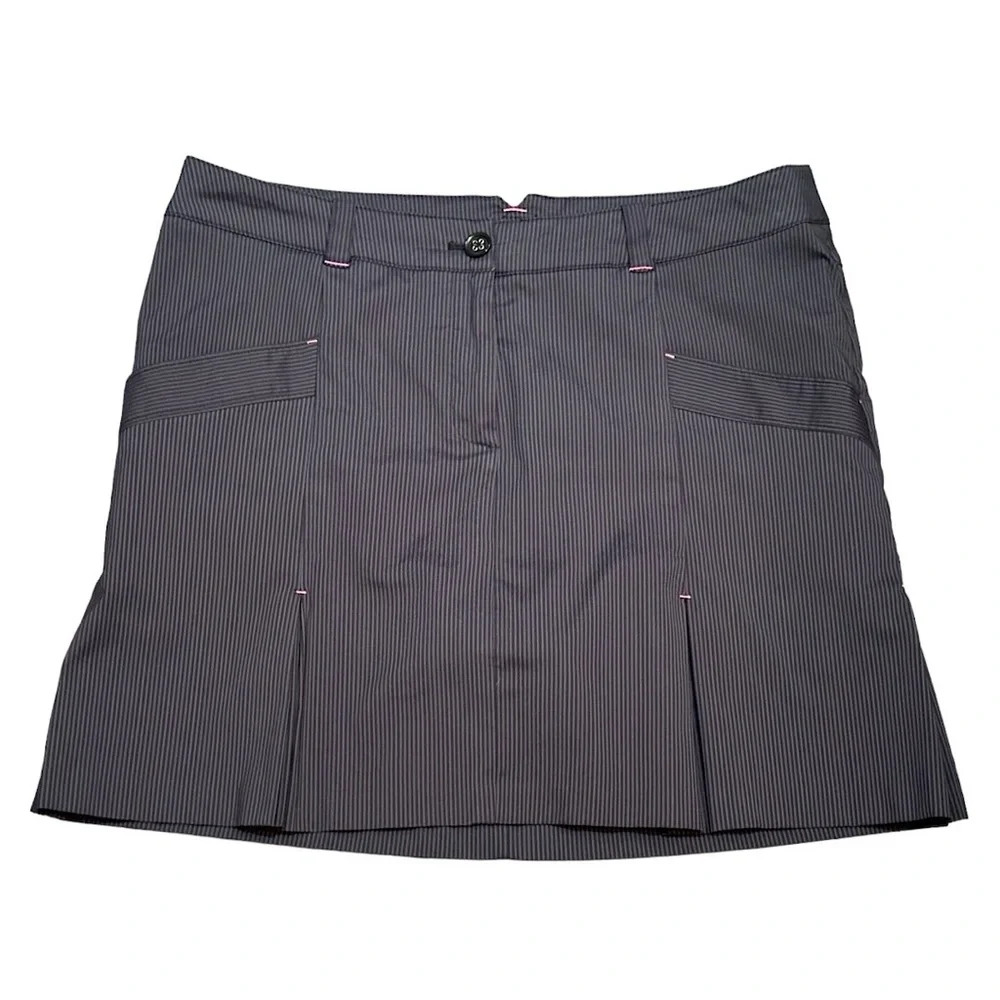 LADIES NIKE GOLF STRIPED SKIRT/SKORT WITH INNER SZ  12